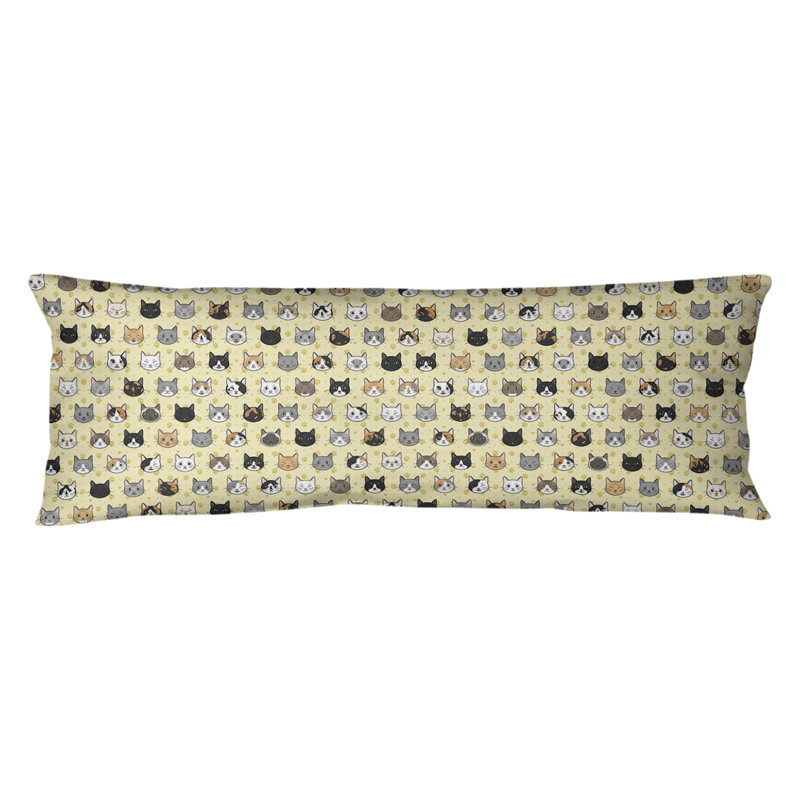 Coussin lombaire pour chat kitty, 20 po x 54 po, Bourre en polyester