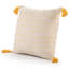 Housse de coussin décorative Fablewyn à bordure, contemporaine, faite à la main, 100 % coton-131260059-131260061