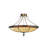 Canalou Glass Semi Flush Mount