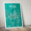 Seoul City Map - No Frame Print-1229317324