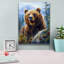 «Bear Portrait» par Momart, art mural sur toile-1564584385