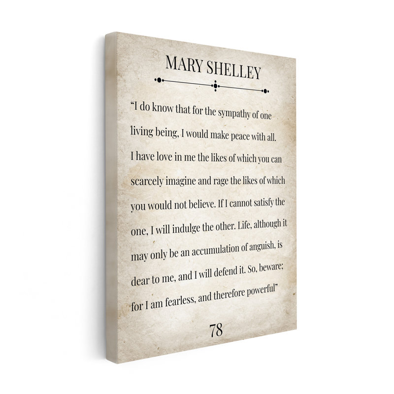 Mary Shelley Fearless, Sans cadre, Canevas, H 11 po x l 14 po