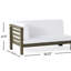 BANC D'ANGLE ET TABLE BASSE