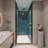 36" W x 72"H Pivot Frameless Swinging Shower Door-115723108