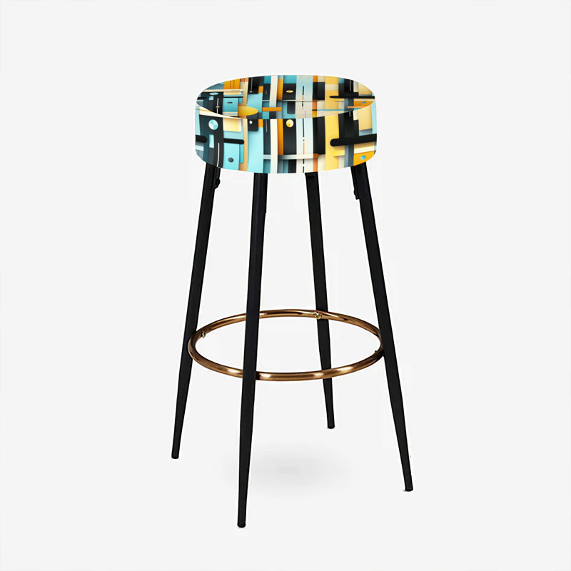 Ensemble de 2 tabourets de bar rétro Futurism