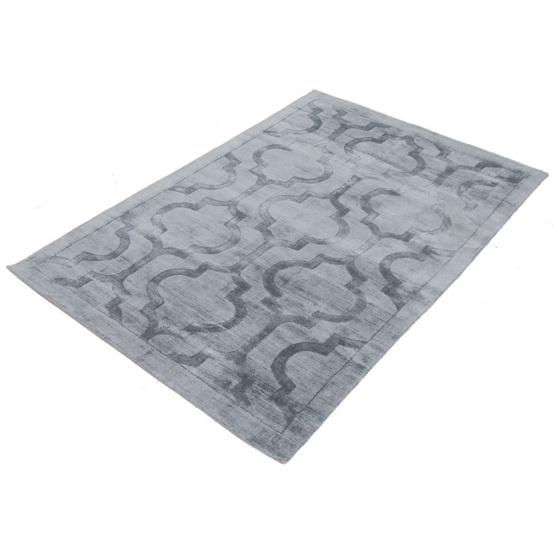 Visconti Geometric Cotton Hand Woven Area Rug, Rectangle 140 x 200cm