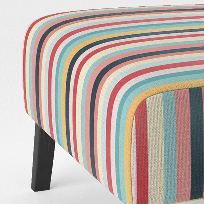 Fauteuil de chambre Boho Rainbow Stripes