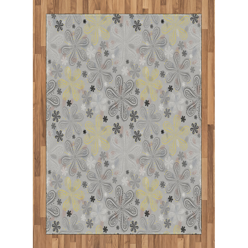 Glennville Floral Hand Woven Area Rug, Rectangle 120 x 180cm