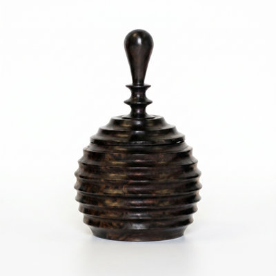 Ebony Wood Collection Wood Jar