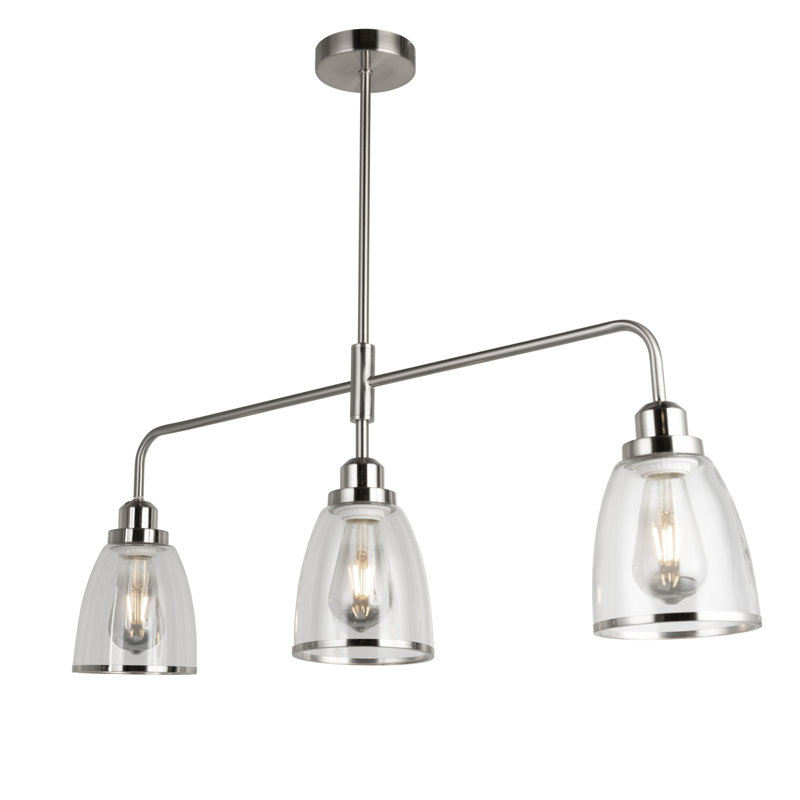 Reaon 3 - Light Silver Kitchen Island Pendant