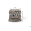 Genaro 44cm Wide Round Pouf Ottoman