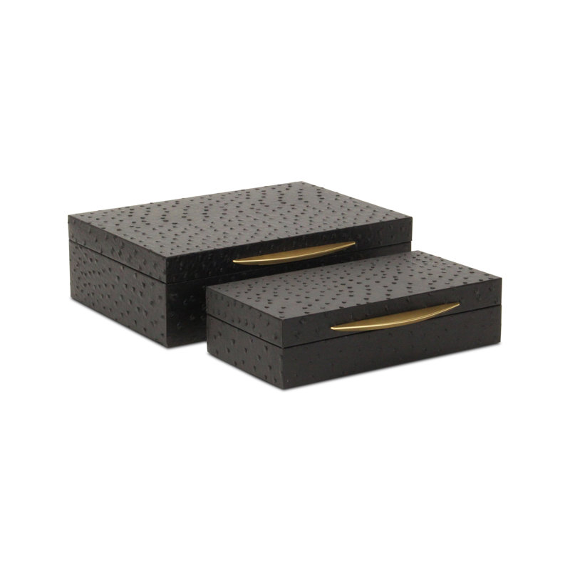 Ensemble de boîtes rectangulaires Canorus, Noir, noir, noir, noir