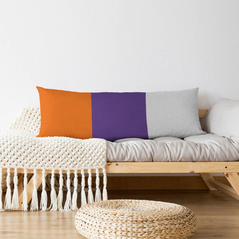 Polyester Medium Pillow, Kentucky , Orange/Purple