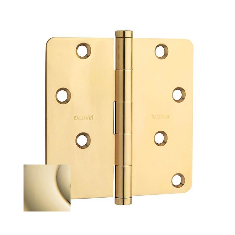 4" H x 4" W Butt Bearing Single Door Hinge, Lifetime Polished Brass