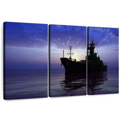 Mait Stormy Sky Battleship Silhouette