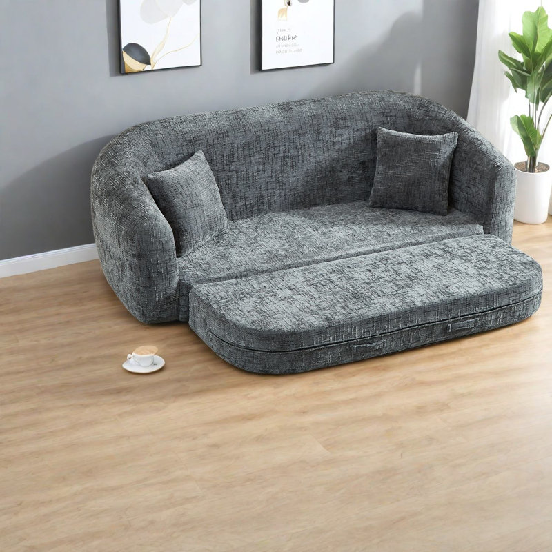 Compression Multifunctional Sofas Chenille Modern Home Sleeper