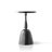 Cheryll Metal Side Table With Gray Marble-Pattern Top And Hammered Base