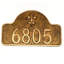 Fleur de Lis 1-Line Wall Address Plaque-140010504-140010528