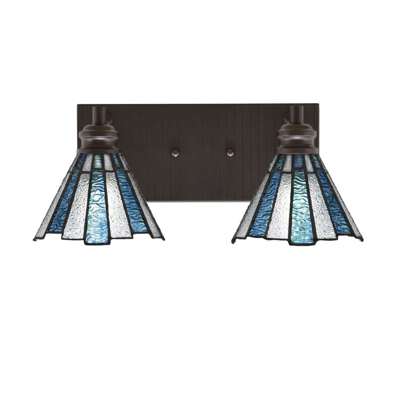 Éclairage pour meuble-lavabo à 2 lumières Jarelly, Nickel brossé