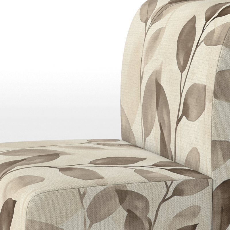 Fauteuil de chambre Abstract Botanicals, Slipper Armless