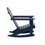 Chaise Adirondack berçante en PEHD Laguna-418924054