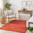 Pentworth Machine Woven Chenille Indoor/Outdoor Area Rug in Red-603683206