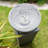 Outdoor Zen Bowl Water Fountain, Classic Gray Polyresin, 35.5-Inch Tall, Relaxing Garden Feature