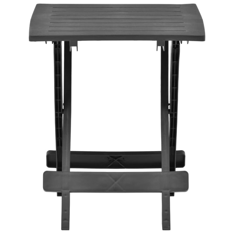 Halimah Rectangular Outdoor Side Table - 45 cm W 43 cm D, Anthracite