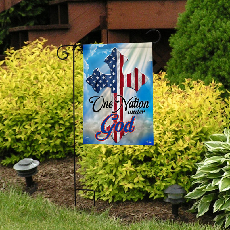 Drapeau de jardin One Nation Under God