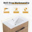 30'' Bathroom Vanity With White Ceramic Sink & 2 Soft-Close Cabinet Doors, Freestanding or Floating is Optional-106460715