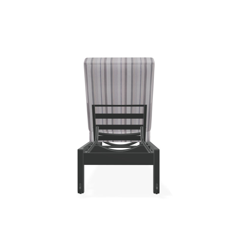 Chaise longue sans accoudoirs en polyester à 3 positions Leeward, Graphite, Colombe sensorielle