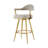 Dinora Modern Swivel Counter or Bar Height Bar Stool with Arms and Open Back in Fabric and Metal Frame-1385663086-1385663082