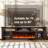 70" Fireplace Tv Stand For Tvs Up To 80" With Storage Cabinets, Entertainment Center With 36" Electric Fireplace, Led Light Tv Consoles For Living Room, Farmhouse Media Console Table, Crystals-1194765479