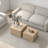 Faux Marble Nesting Coffee Tables - Set of 2 Modern Square Side Tables for Living Room, No Assembly Needed,Travertine-585542158