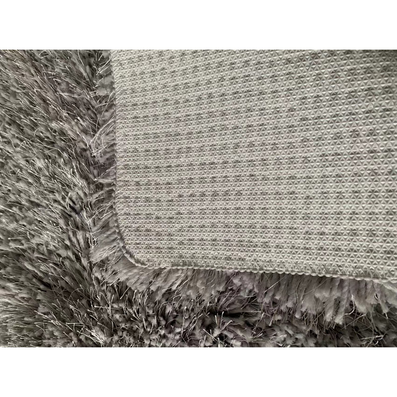 Annagreth Plastic / Acrylic Non-Slip Bath Rug, 20"W x 32"L, Grey