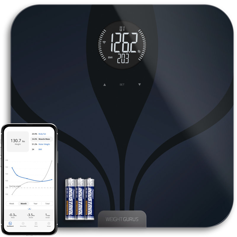 Greater Goods Digital Smart Scale For Body Weight  (black Bluetooth)