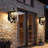 Solar Wall Light Outdoor Classic Black