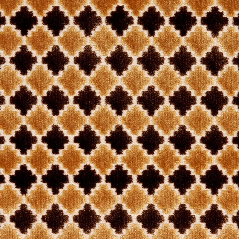 Marrakesh Velvet Fabric, Chocolate Brown