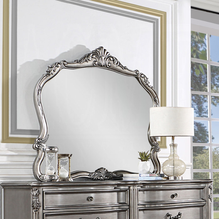 Miroir, finition platine antique