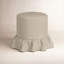 Ruffle Drum Ottoman-1541421120