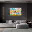 Art mural en verre épique «World Repères» par Dean Russo, 36 po x 24 po-114790636