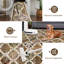Tapis à motif floral en damier Boho-1107383685-1107383689