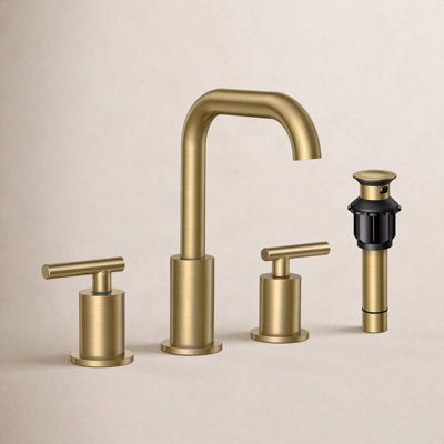 Widespread Bathroom Sink Faucet with Drain