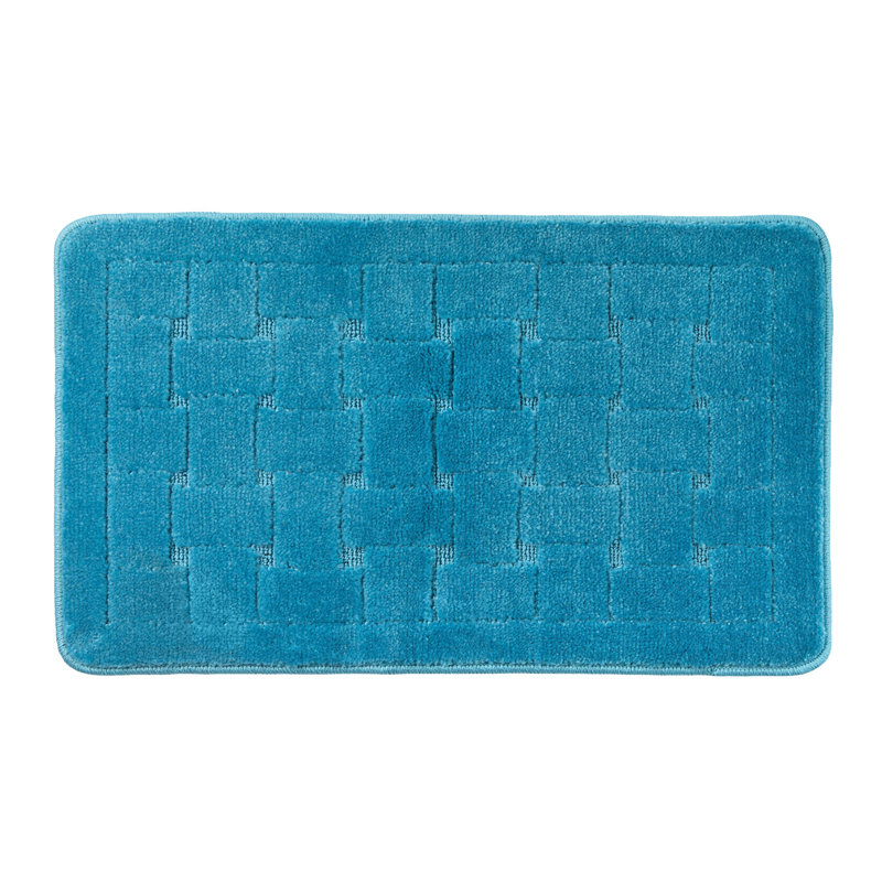 Architha Polypropylene Plastic Non-Slip Bath Mat, Aqua