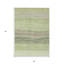 Tapis intérieur / extérieur 3 pi x 5 pi rayé vert et taupe lavable