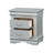 Sophia Transitional 2-Drawer Nightstand in Platinum