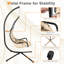 Saley Hanging Chair with Stand-1795756594