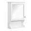 Armoire de rangement de salle de bain murale 20 "avec miroir, armoire de rangement murale avec porte, armoire à pharmacie murale à miroir