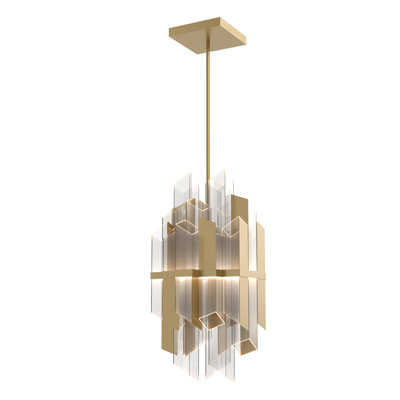 Luminaire suspendu géométrique unique à 1 lumière DEL