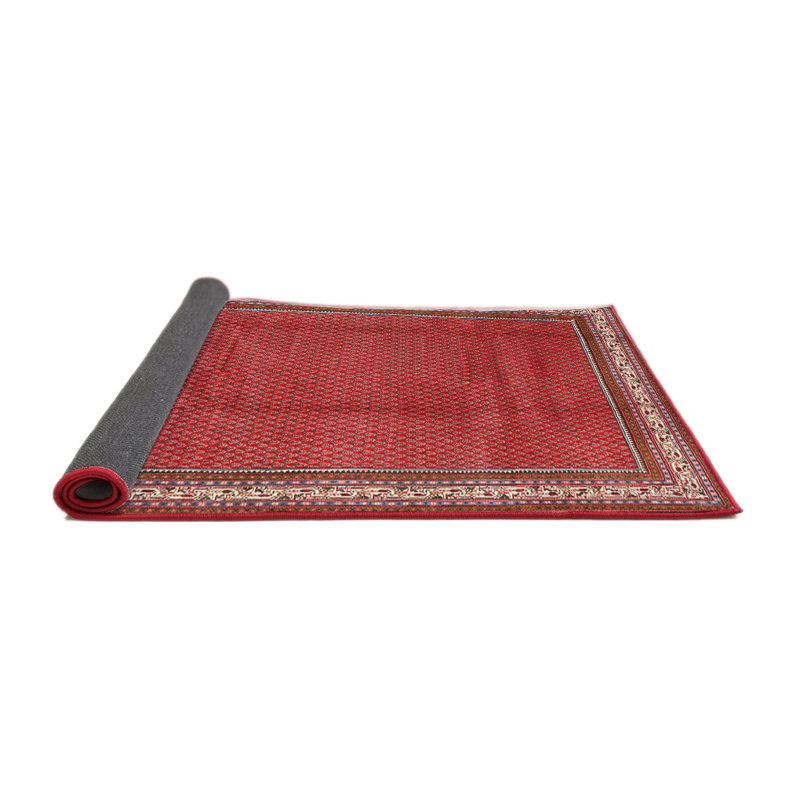Tapis traditionnel rouge / beige Peringer, Carré 8 pi